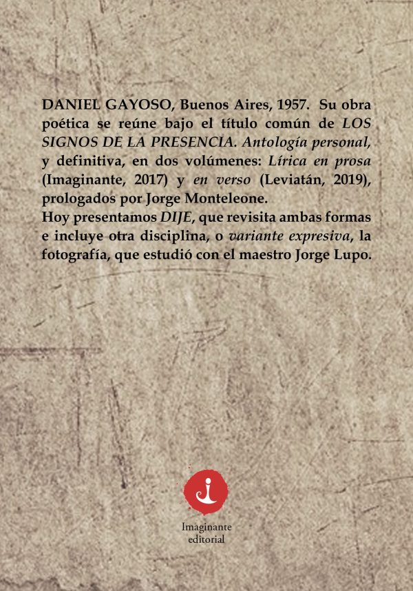 EBOOK Dije: poemas y fotografías / Daniel Gayoso - Imagen 2