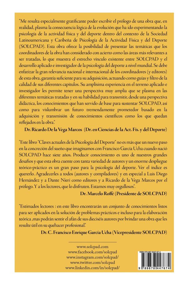 EBOOK - Claves actuales de la Psicología del Deporte - Roffé, Ucha, Romero, Hernández (comp.) - Imagen 2