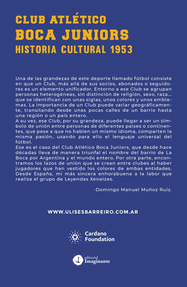 EBOOK - Club atlético Boca Juniors - Historia Cultural 1953 / Ulises Barreiro - Sebastián Martincic - Imagen 2