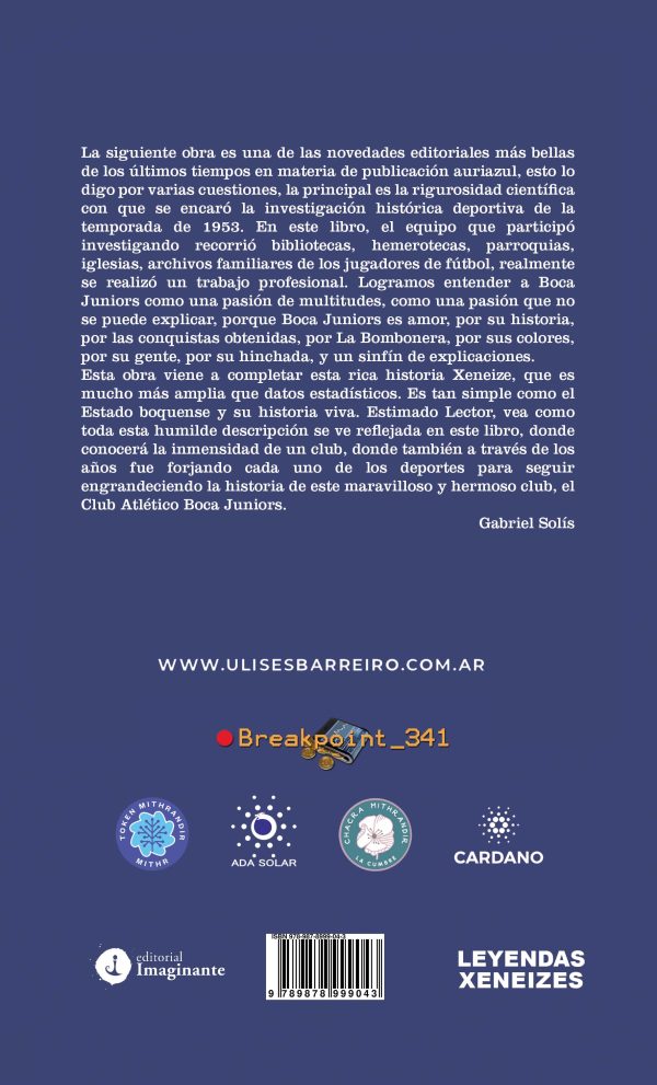 EBOOK - Club atlético Boca Juniors 1953 - Volumen IV: Historia del fútbol / Ulises Barreiro - Imagen 2