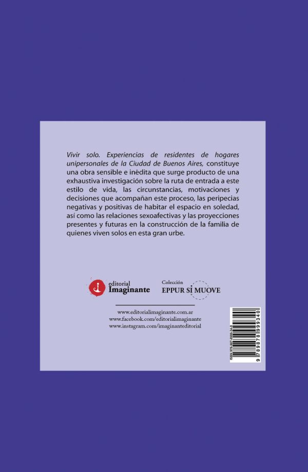 EBOOK - Vivir solo: Experiencias de residentes de hogares unipersonales de la Ciudad de Buenos Aires / Paula Daniela Fernández Lopes - Imagen 2