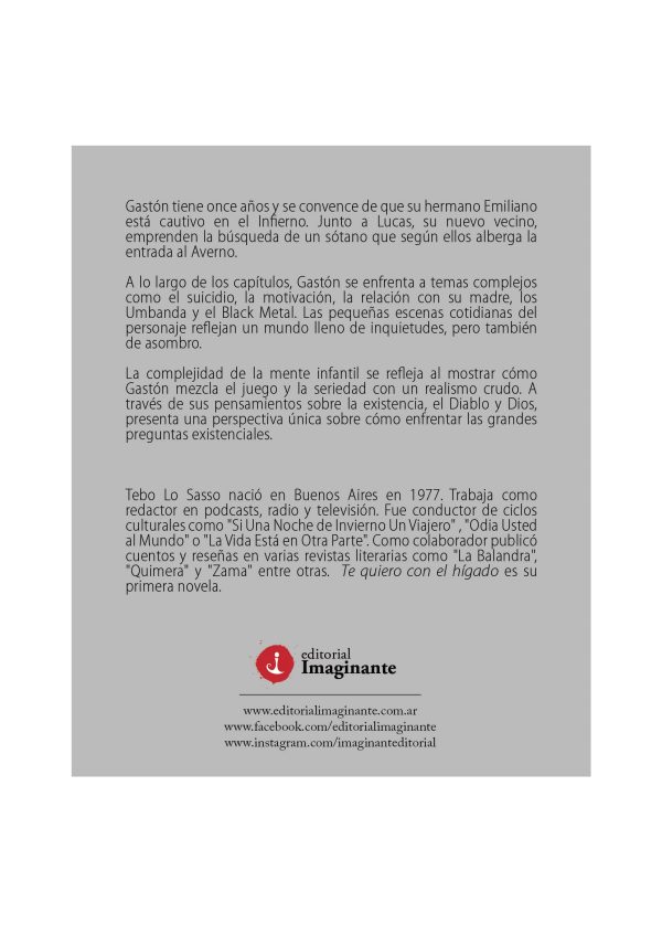 EBOOK -Te quiero con el hígado / Tebo Lo Sasso - Imagen 2