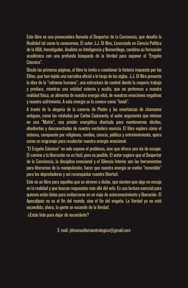 EBOOK - El engaño cósmico: revelaciones desde la Colmena Humana / Juan José Di Niro - Imagen 2