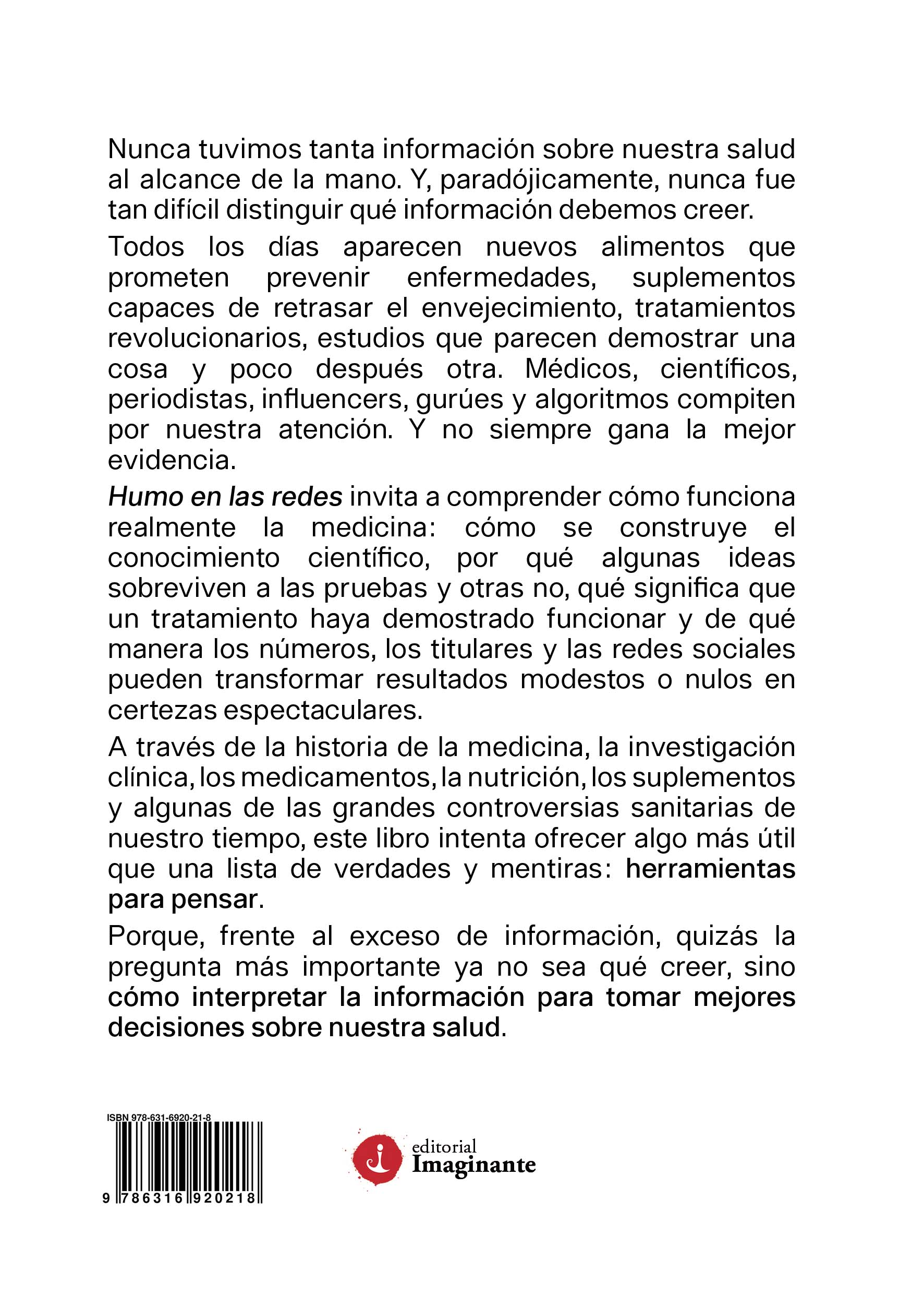 EBOOK - Humo en las redes: cómo entender la información para decidir mejor en salud / Fernando Botto - Imagen 2